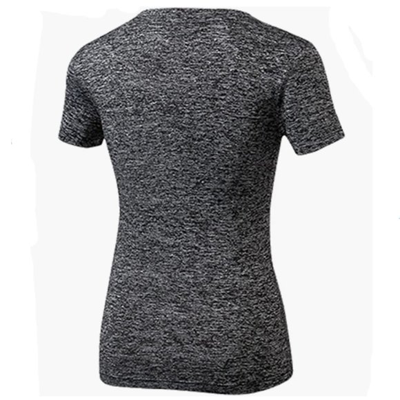 Women's Athletic Running Shirt Short Sleeve Dry Quick Yoga T-Shirt MED - Picture 2 of 10